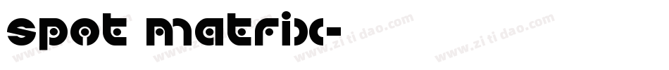 Spot Matrix字体转换